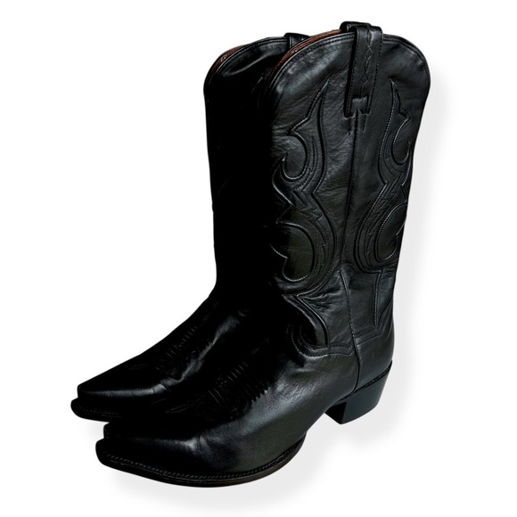 Dan Post Men's Saddle Brand Western Cowboy Boots Size 8.5 EW Calfskin DP2295 - Picture 4 of 12